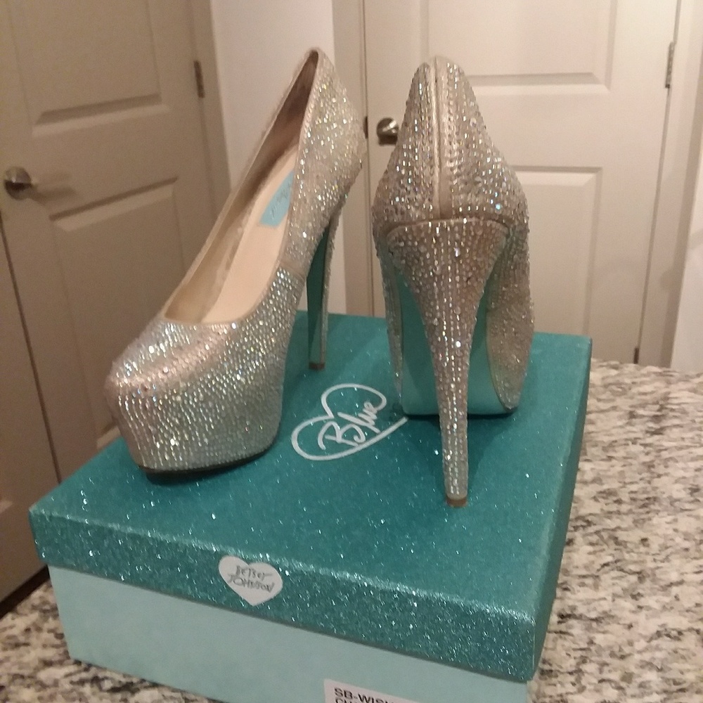 Betsey Johnson Rhinestone Pumps